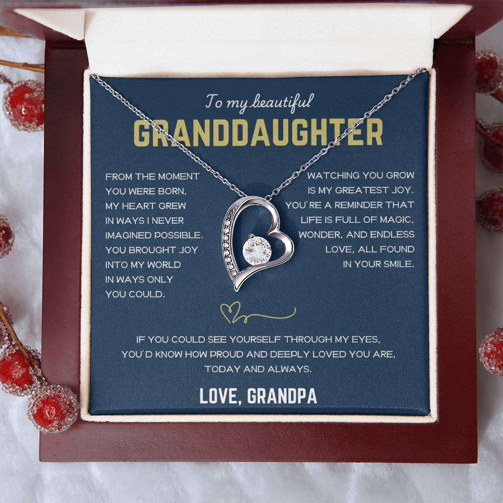 [ALMOST SOLD OUT] To My Beautiful Granddaughter - Forever Love Necklace