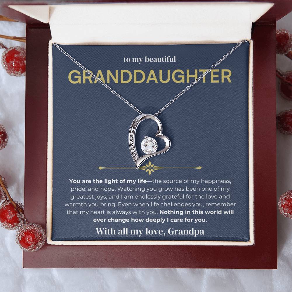 [ALMOST SOLD OUT] To My Beautiful Granddaughter - Forever Love Necklace 2