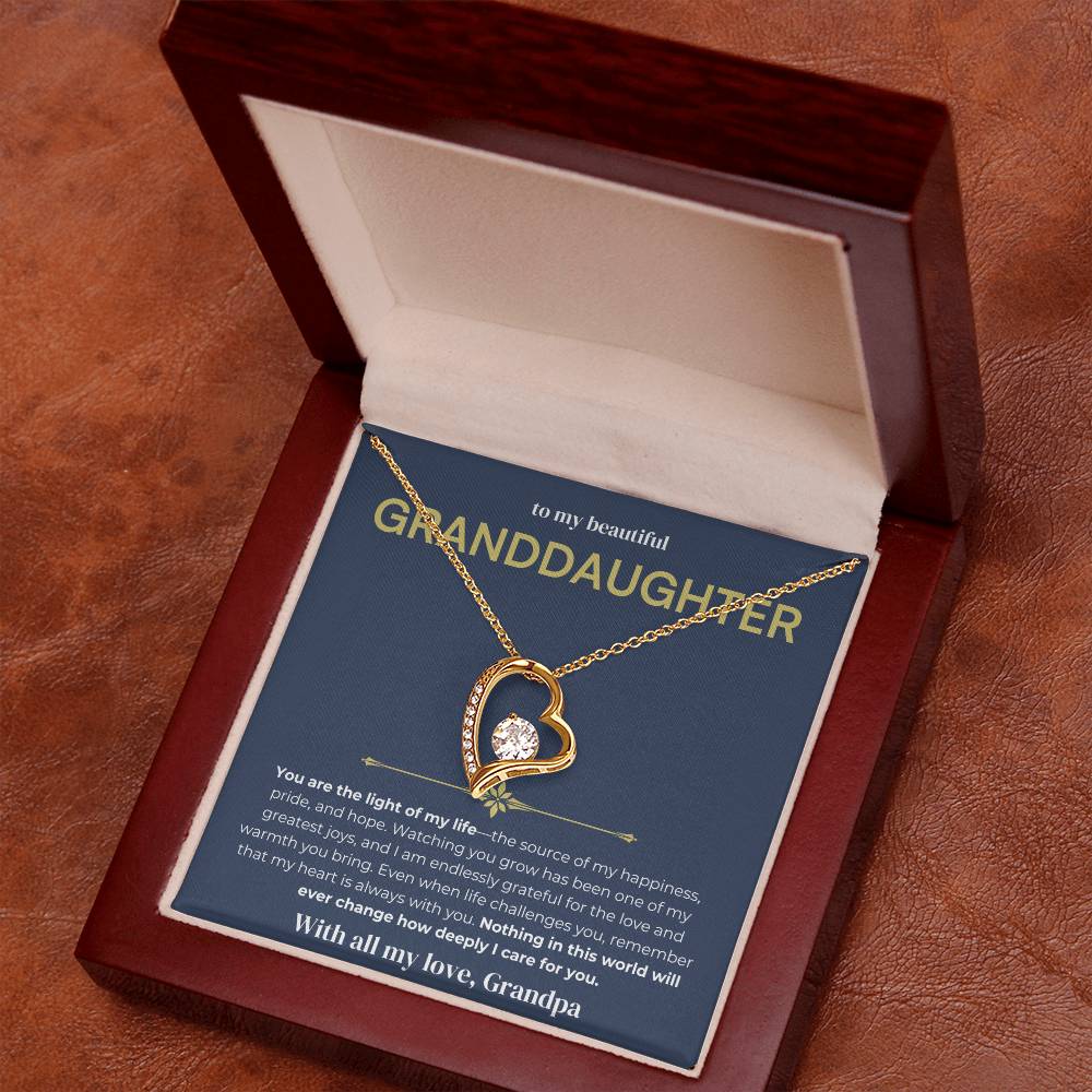 [ALMOST SOLD OUT] To My Beautiful Granddaughter - Forever Love Necklace 2