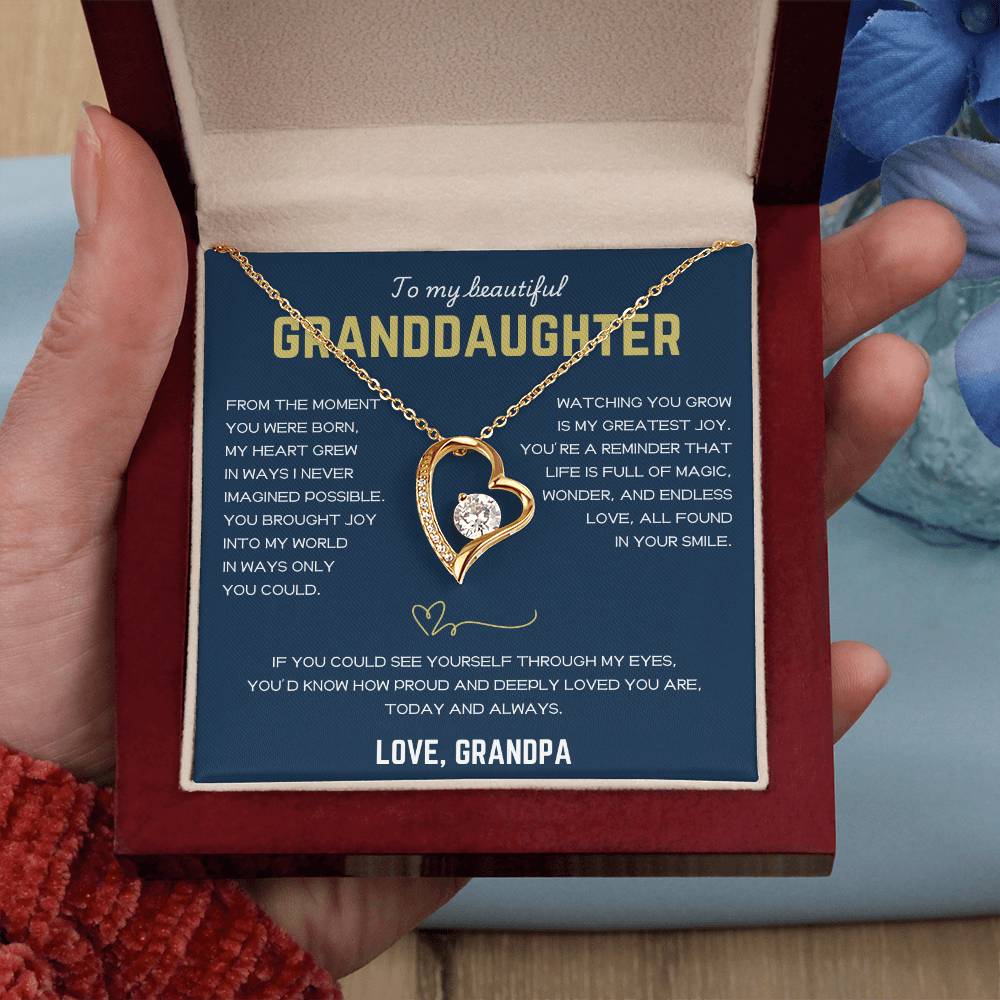[ALMOST SOLD OUT] To My Beautiful Granddaughter - Forever Love Necklace