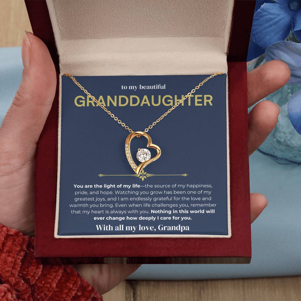[ALMOST SOLD OUT] To My Beautiful Granddaughter - Forever Love Necklace 2
