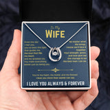To My Beautiful Wife - Lucky in Love Necklace 2