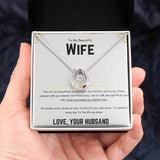 To My Beautiful Wife - Lucky in Love Necklace 3