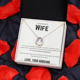 To My Beautiful Wife - Lucky in Love Necklace 3