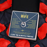 To My Beautiful Wife - Lucky in Love Necklace 2
