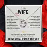 To My Beautiful Wife - Lucky In Love Necklace 1