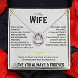 To My Beautiful Wife - Lucky in Love Necklace 4