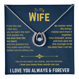 To My Beautiful Wife - Lucky in Love Necklace 2