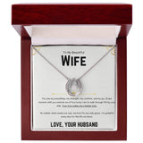 To My Beautiful Wife - Lucky in Love Necklace 3