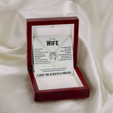 To My Beautiful Wife - Lucky in Love Necklace 4