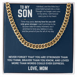 To My Son - Cuban Link Chain 13