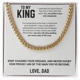 To My Son - Cuban Link Chain 12