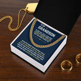 To My Grandson - Cuban Link Chain