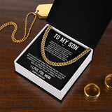 To My Son - Cuban Link Chain 1