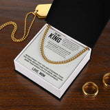 To My Son - Cuban Link Chain 16
