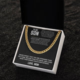 To My Son - Cuban Link Chain 11