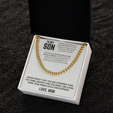 To My Son - Cuban Link Chain 10