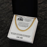To My Son - Cuban Link Chain 12