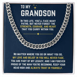To My Grandson - Cuban Link Chain