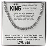 To My Son - Cuban Link Chain 16