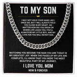 To My Son - Cuban Link Chain 1