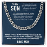 To My Son - Cuban Link Chain 13