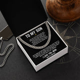 To My Son - Cuban Link Chain 1