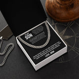 To My Son - Cuban Link Chain 11