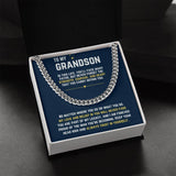 To My Grandson - Cuban Link Chain