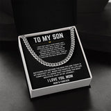 To My Son - Cuban Link Chain 1
