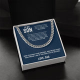 To My Son - Cuban Link Chain 14