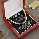 To My Son - Cuban Link Chain 1