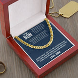 To My Son - Cuban Link Chain 13
