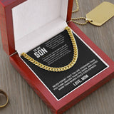 To My Son - Cuban Link Chain 11