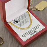 To My Son - Cuban Link Chain 16