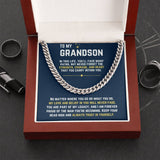 To My Grandson - Cuban Link Chain