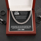 To My Son - Cuban Link Chain 11