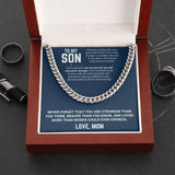 To My Son - Cuban Link Chain 13