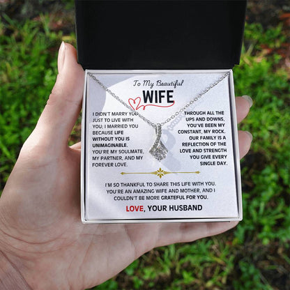 To My Beautiful Wife - Alluring Beauty Necklace 3