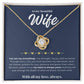 To My Beautiful Wife - Love Knot Necklace
