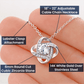 To My Beautiful Wife - Love Knot Necklace
