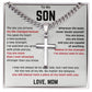 To My Son - Cuban Link Chain with Artisan Cross 3