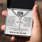 To My Son - Cuban Link Chain with Artisan Cross 1