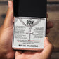 To My Son - Cuban Link Chain with Artisan Cross 1