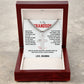 To My Grandon - Cuban Link Chain With Artisan Cross 4
