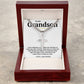 To My Grandson - Cuban Link Chain With Artisan Cross 2