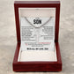 To My Son - Cuban Link Chain with Artisan Cross 1