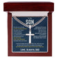 To My Son - Cuban Link Chain with Artisan Cross 2