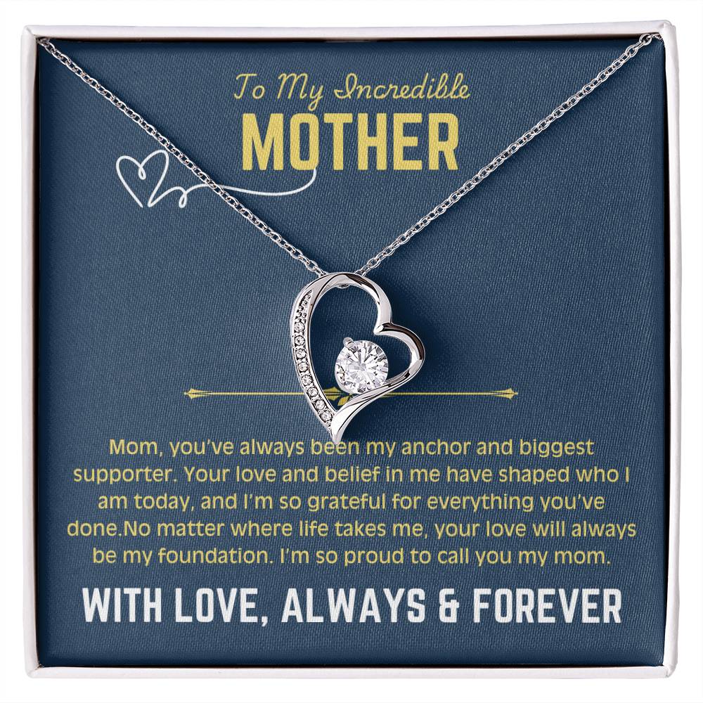 To My Beautiful Mom - Forever Love Necklace 4