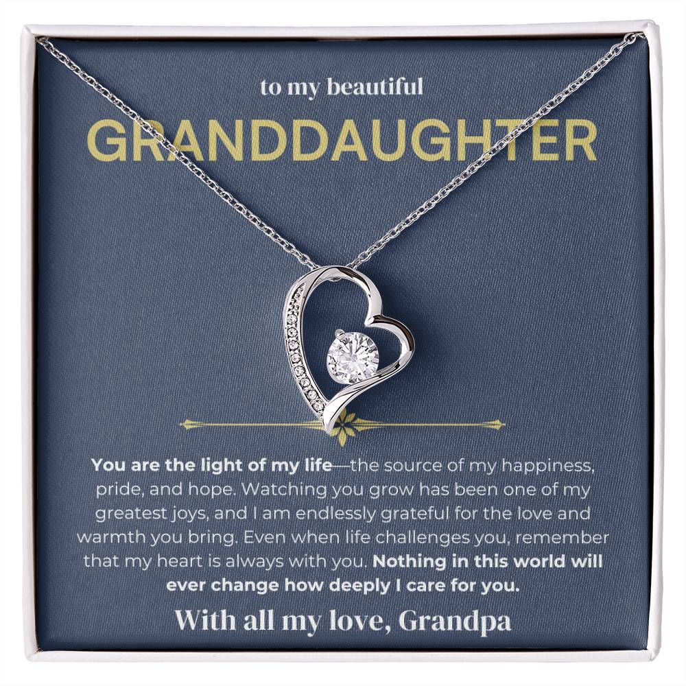[ALMOST SOLD OUT] To My Beautiful Granddaughter - Forever Love Necklace 2